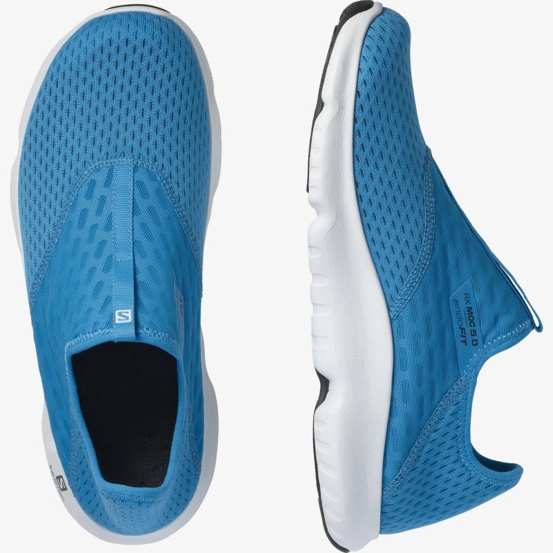 Salomon Shoes Ireland - Salomon REELAX MOC 5.0 Blue Mens Slippers