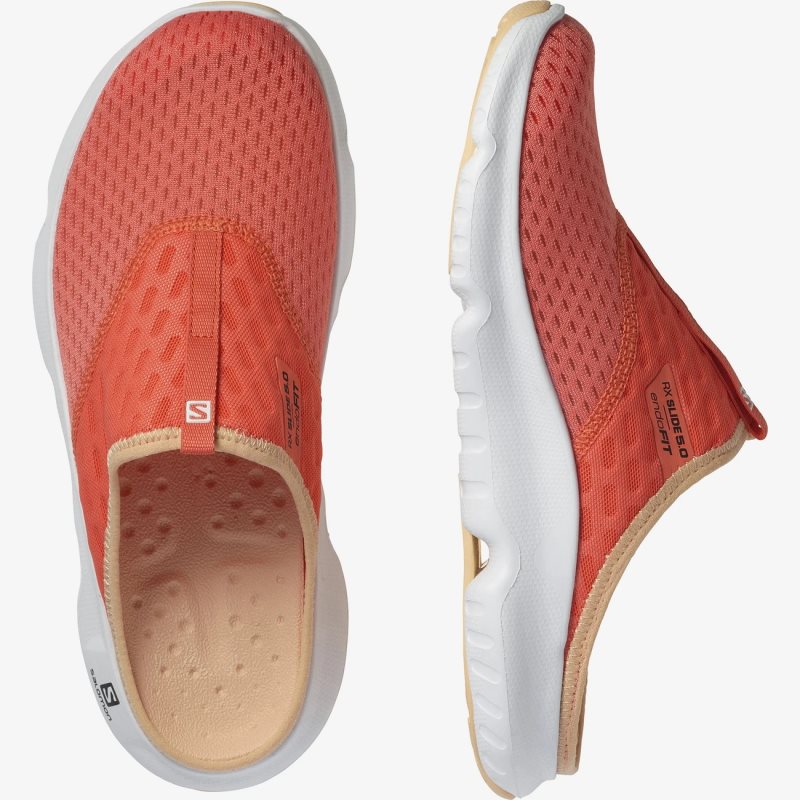 Salomon Shoes Ireland - Salomon REELAX SLIDE 5.0 Orange Womens Slippers Sale